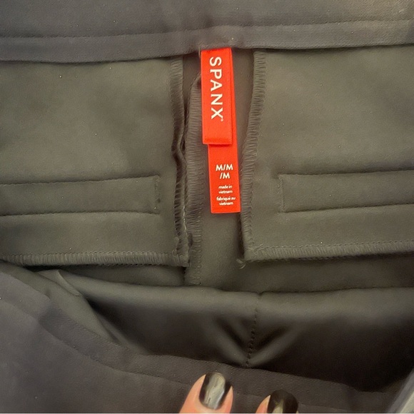 Women’s SPANX‎ Black Faux Leather  Flare Pants *O0247 - Picture 4 of 8